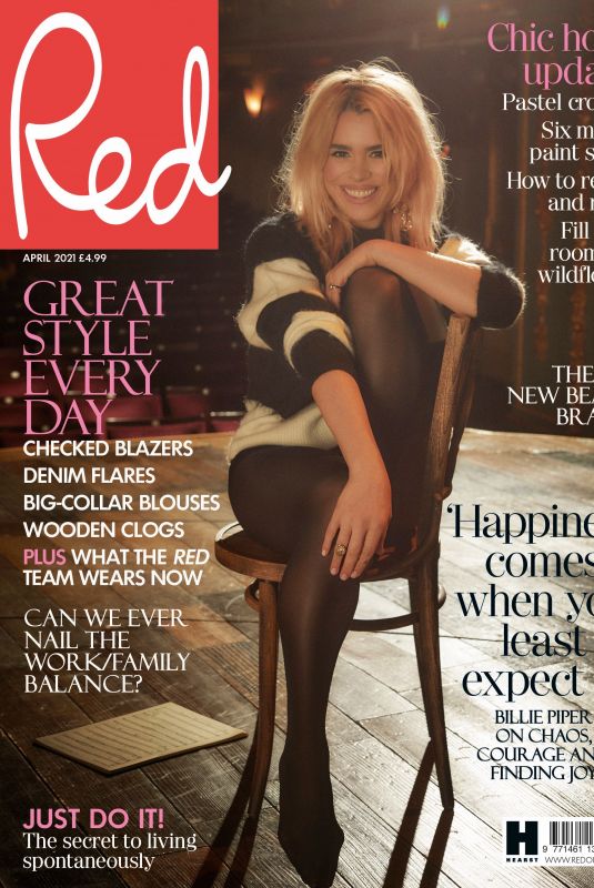 BILLIE PIPER in Red Magazine, April 2021
