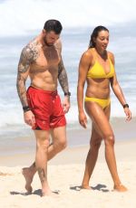BRANDIE WILKERSON in Bikini at a Beach in Rio 03/02/2021