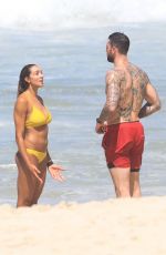 BRANDIE WILKERSON in Bikini at a Beach in Rio 03/02/2021
