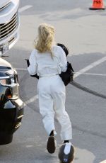 BRIE LARSON on a Movie Set in Los Angeles 03/09/2021