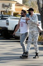 BRIGITTE NIELSEN and Mattia Dessi at Toscanova in Calabasas 03/06/2021