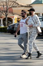 BRIGITTE NIELSEN and Mattia Dessi at Toscanova in Calabasas 03/06/2021