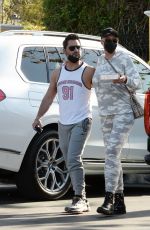 BRIGITTE NIELSEN and Mattia Dessi at Toscanova in Calabasas 03/06/2021