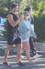 BRITNEY SPEARS and Sam Asghari Out in Los Angeles 03/16/2021