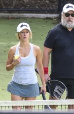 BRITNEY THERIOT Out Playing Tennis in Sydney 03/26/2021