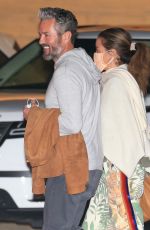 BROOKE BURKE and Scott Rigsby Out for Dinner in Malibu 03/21/2021