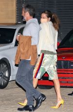 BROOKE BURKE and Scott Rigsby Out for Dinner in Malibu 03/21/2021