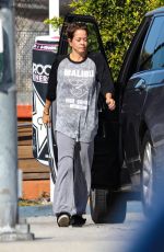 BROOKE BURKE at a Gas Station in Santa Monica 03/13/2021