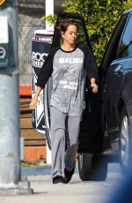 BROOKE BURKE at a Gas Station in Santa Monica 03/13/2021