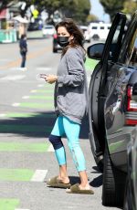 BROOKE BURKE Heading to a Nail Salon in Los Angeles 03/26/2021