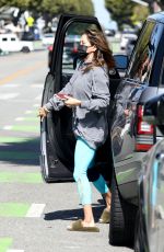 BROOKE BURKE Heading to a Nail Salon in Los Angeles 03/26/2021
