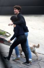 CAMILA CABELLO and Shawn Mendes Out with Their Dog in Los Angeles 03/21/2021