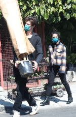 CAMILA CABELLO and Shawn Mendes Shopping for Plants and Flowers in Los Angeles 03/13/2021