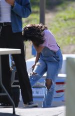 CAMILA CABELLO at a Video Shoot in Los Angeles 03/29/2021
