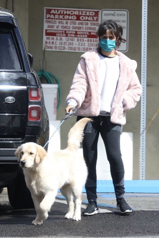 CAMILA CABELLO Out with her Dog in Los Angeles 03/15/2021