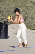 CAMILA COELHO Playing Beach Volleyball at a Beach in Santa Monica 03/28/2021