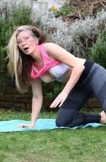 CAPRICE BOURRET Practices Yoga at a Park in London 03/23/2021
