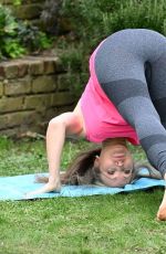 CAPRICE BOURRET Practices Yoga at a Park in London 03/23/2021