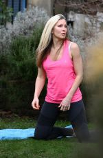 CAPRICE BOURRET Practices Yoga at a Park in London 03/23/2021