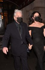 CATHERINE ZETA JONES and Michael Douglas Leaves Their Apartment in New York 02/28/2021