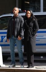 CHANTE ADAMS and Michael B. Jordan Out in New York 03/12/2021