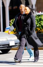 CHANTE ADAMS and Michael B. Jordan Out in New York 03/12/2021
