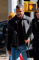 CHANTE ADAMS and Michael B. Jordan Out in New York 03/12/2021
