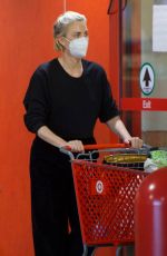 CHARLIZE THERON Shopping at Target in Van Nuys 03/08/2021