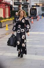 CHARLOTTE HAWKINS Arrives at Classic FM in London 03/19/2021