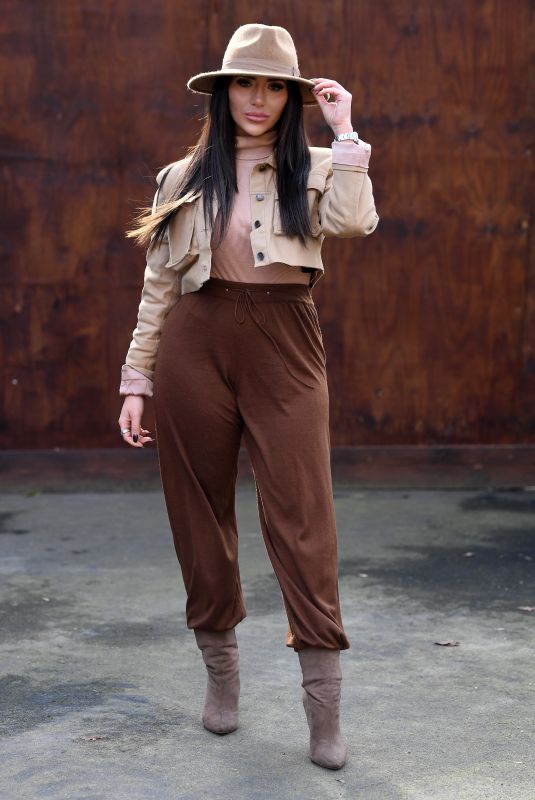 CHLOE BROCKETT on the Set of  The Only Way is Essex 03/14/2021