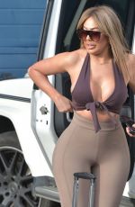 CHLOE FERRY Leaves a Studio in Newcastle 03/11/2021