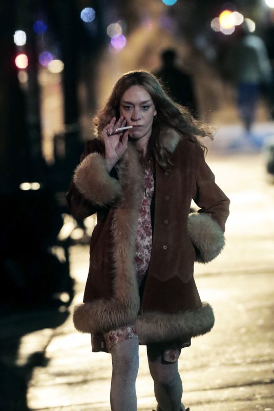 CHLOE SEVIGNY on the Set of Russian Doll in New York 03/12/2021