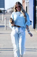 CHLOE SIMS on the Set of The Only Way is Essex 03/09/2021