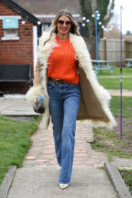 CHLOE SIMS on the Set of The Only Way is Essex 03/14/2021