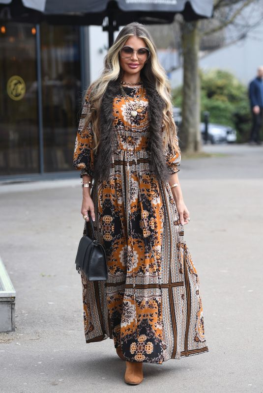 CHLOE SIMS on the Set of The Only Way is Essex 03/23/2021