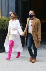 CHRISSY TEIGEN and John Legend Leaves Her Apartment in New York 03/06/2021