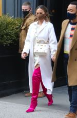 CHRISSY TEIGEN and John Legend Leaves Her Apartment in New York 03/06/2021