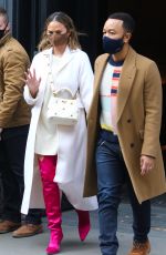 CHRISSY TEIGEN and John Legend Leaves Her Apartment in New York 03/06/2021