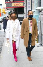 CHRISSY TEIGEN and John Legend Leaves Her Apartment in New York 03/06/2021