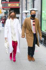 CHRISSY TEIGEN and John Legend Leaves Her Apartment in New York 03/06/2021