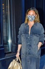 CHRISSY TEIGEN in Denim Out in New York 03/07/2021