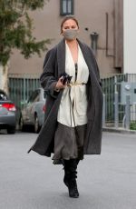 CHRISSY TEIGEN Out and About in Beverly Hills 03/15/2021
