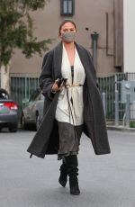 CHRISSY TEIGEN Out and About in Beverly Hills 03/15/2021