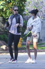 CHRISTINA SCHWARZENEGGER Heading to a Tennis Courts in Brentwood 03/29/2021