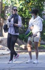 CHRISTINA SCHWARZENEGGER Heading to a Tennis Courts in Brentwood 03/29/2021
