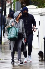 CHRISTINE and Frank LAMPARD Out with Their Dog in London 03/25/2021