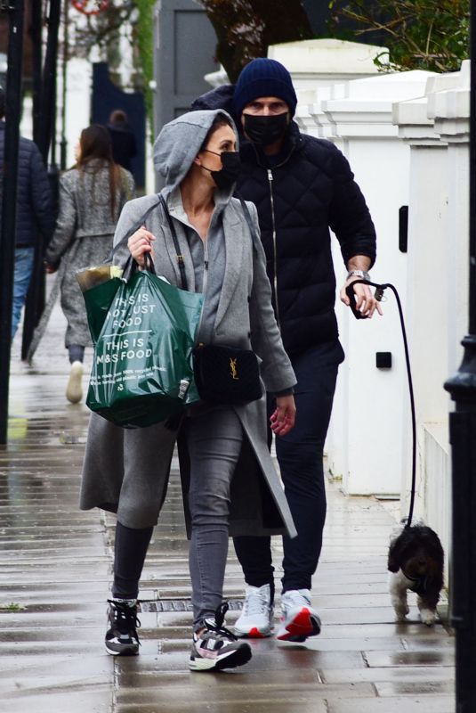 CHRISTINE and Frank LAMPARD Out with Their Dog in London 03/25/2021