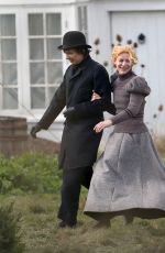 CLAIRE DANES on the Set of The Essex Serpent in London 03/16/2021