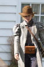 CLAIRE DANES on the Set of The Essex Serpent in London 03/16/2021