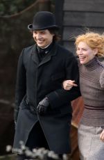 CLAIRE DANES on the Set of The Essex Serpent in London 03/16/2021